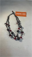 Premier Design Red Strand Necklace