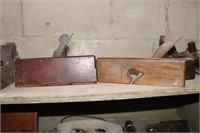 3 Molding planes - 1 marked Germany with initial