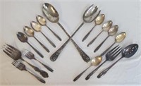 Lot Vintage Silverplate Flatware spoons, forks