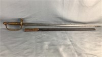Civil War cavalry straight sword