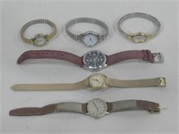 Six Timex Watches Untested