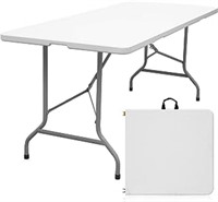Byliable Folding Table 6ft Portable Heavy Duty