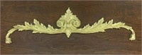 Solid Brass Pediment Center Mount Garlands