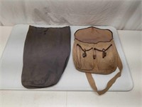 Vtg Canvas Military Bags