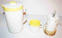 3 Pcs. Cornish Plastic Pitcher & Creamer, Plastic