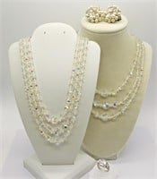 Vintage Crystal Necklaces & More