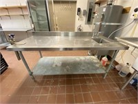 NSF Stainless Table with Sink