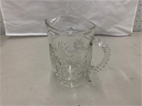 Small glass water pitcher