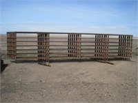 group of (5)  24 ft free standing pannels