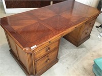 7 Drawer Solid Wood Desk