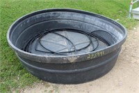 Poly Water Tank w/ Water Hose, Approx 90"x2ft