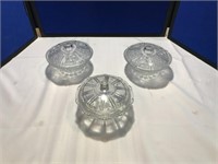 2 Different Pattern Candy Dishes
