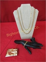 Bracelet, 2 Necklaces, Storage Bag