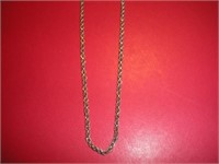 Sterling Silver Necklace  22 Inches Long