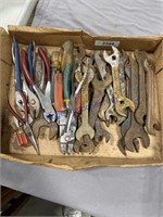 OLD WRENCHES, PLIERS