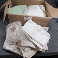 Box Lot of Assorted Linens