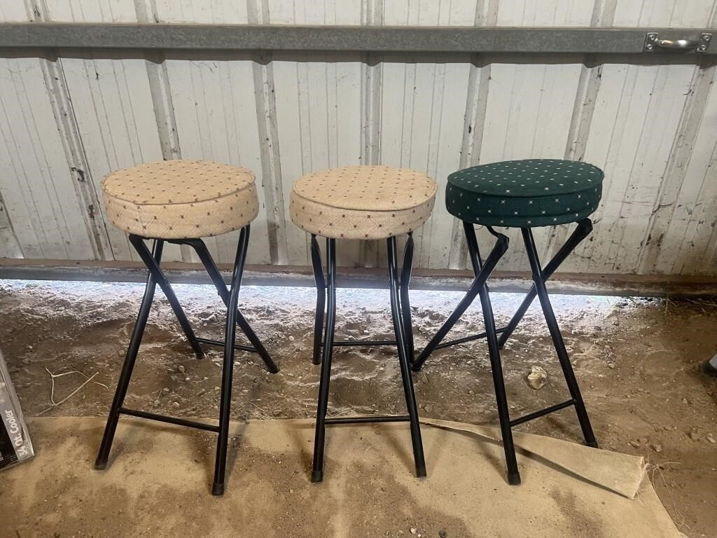 Cushion Folding Stools 3