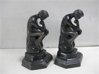 Two 8" The Thinker Bookends