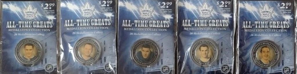 Toronto Maple Leafs 5 All Timer Greats Medallion