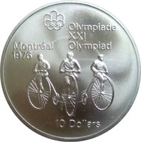 92.5 Silver 1976 Montreal XXI Olympiad $5 Coin