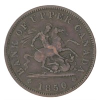 Canada PC-6A1 Upper Canada 1850 Penny Token Br719