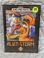 SEGA GENESIS ALIEN STORM GAME W/ ORIGINAL CASE &