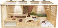 kathson Wooden Hamster Cage, 32in Large