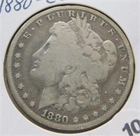 1880-CC Morgan Silver Dollar.