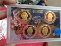 Four $1 version  presidential proof set