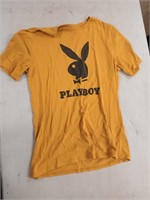 Small Playboy t-shirt small hole and back