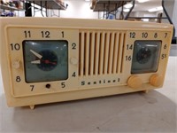 Antique sanitel radio clock