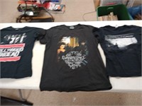 Three band T-shirts see below 


Left unknown