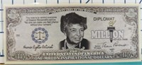 1 million inspirational dollars banknote