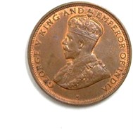 1929 Cent Ceylon