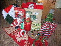 Stockings, candle holder, Christmas