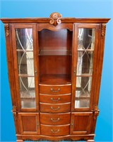 BOW FRONT CHINA CABINET 58 BY 86