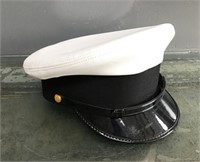 White officer's hat (size about 7)