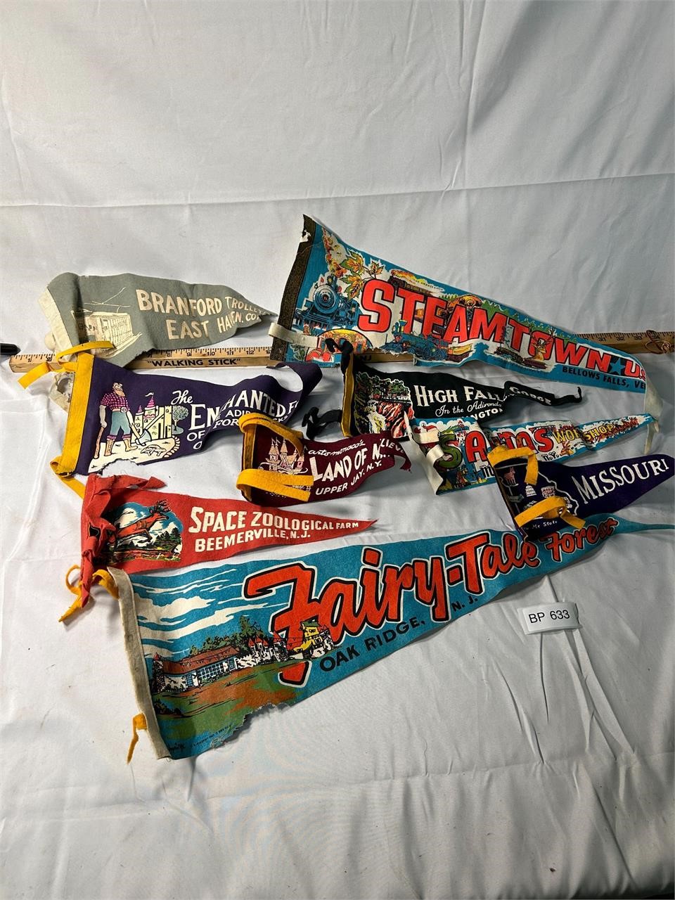 Lot of VTG Pennants Travel & Locations