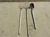 4 & 5 Tine Forks and Shovel
