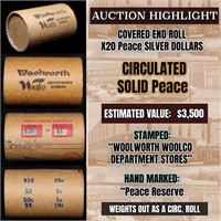 High Value - Mixed Covered End Roll - Marked "Morg