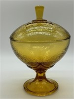 Jeanette Glass Art Deco Style Pedestal Bowl