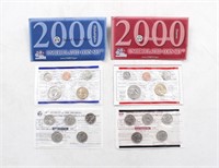 2000-D & 200-P Uncirculated US Mint Coin Sets