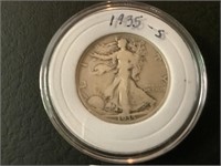 1935-S  SILVER WALKING LIBERTY HALF DOLLAR