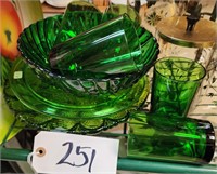 Emerald Green Glass, Deviled Egg Dish*