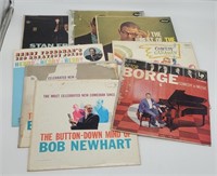 Vintage Vinyl LPs - Victor Borge, Bob Newhart, Hen