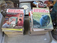 Collection of Popular Mechanic Magazines.