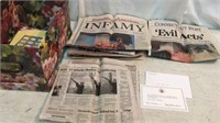 9/11 Newspapers, Card from Clinton, Photos N12D
