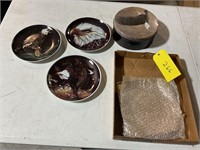 Collectible eagle plates and tin