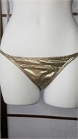 PILYQ gold bikini bottoms Size M