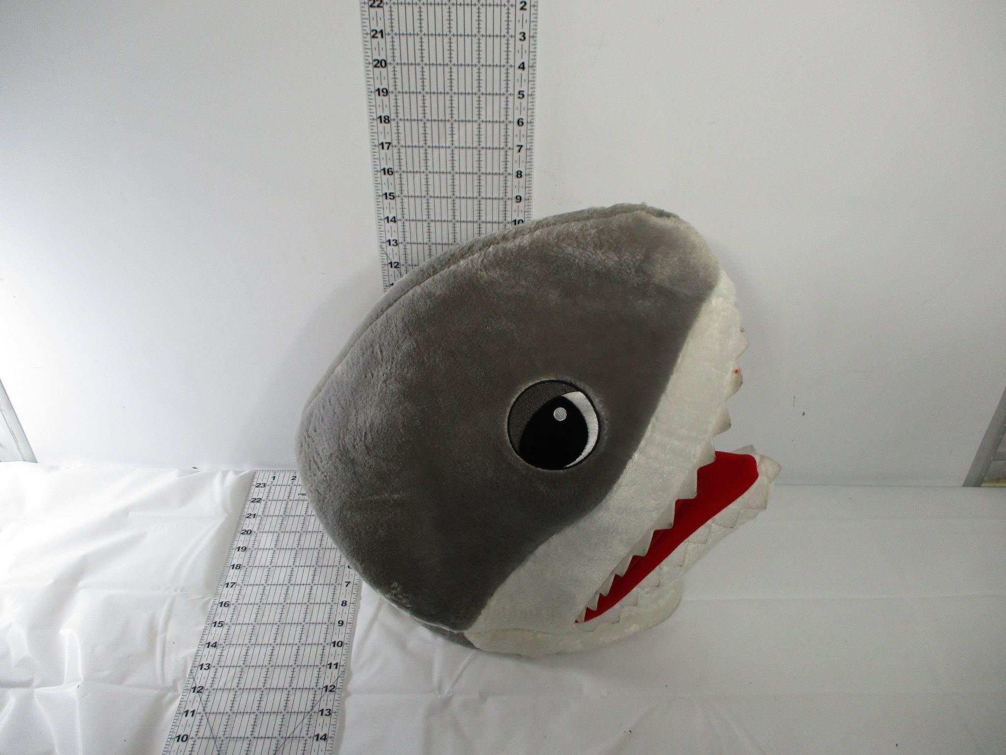 Big Shark Head Plush Mascot Mask, Dan Dee Costume